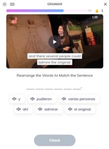 Screenshot rozhrania aplikácie Lingopie