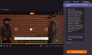 Screenshot rozhrania aplikácie Lingopie